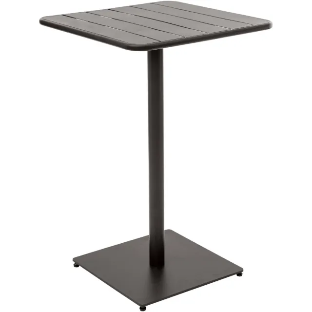 Hespéride HESPERIDE HIXA - Bartafel - Statafel - Tuintafel - 65x65x100cm - Zwart - Staal