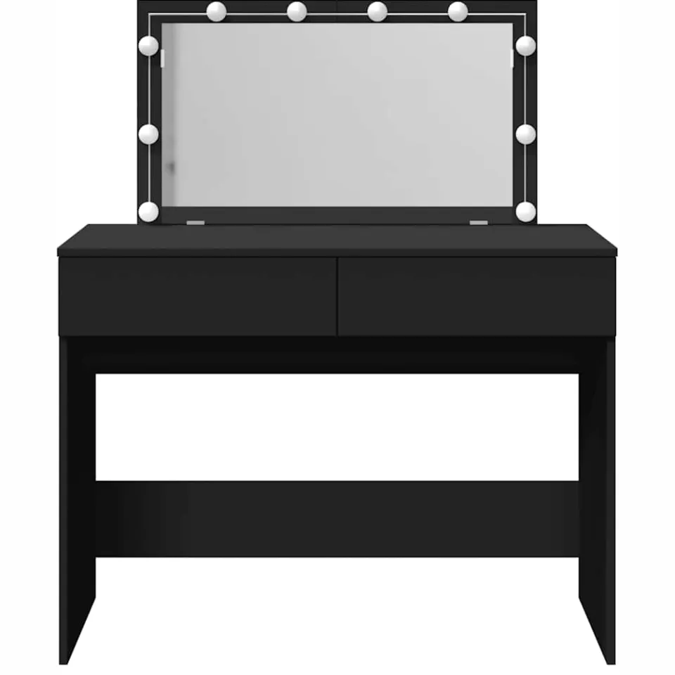 vidaXL Kaptafel met LED-verlichting 100x40x120 cm zwart, foto 4
