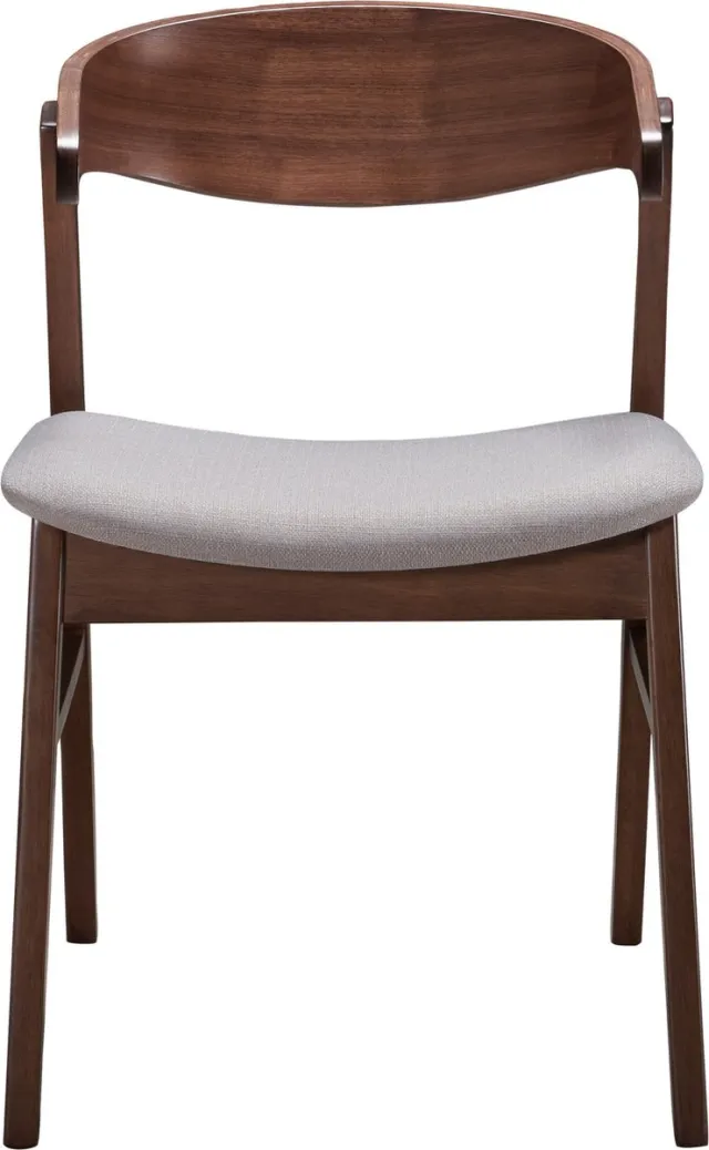 Selsey Panize - Houten stoel - Noten/beige Noot/beige