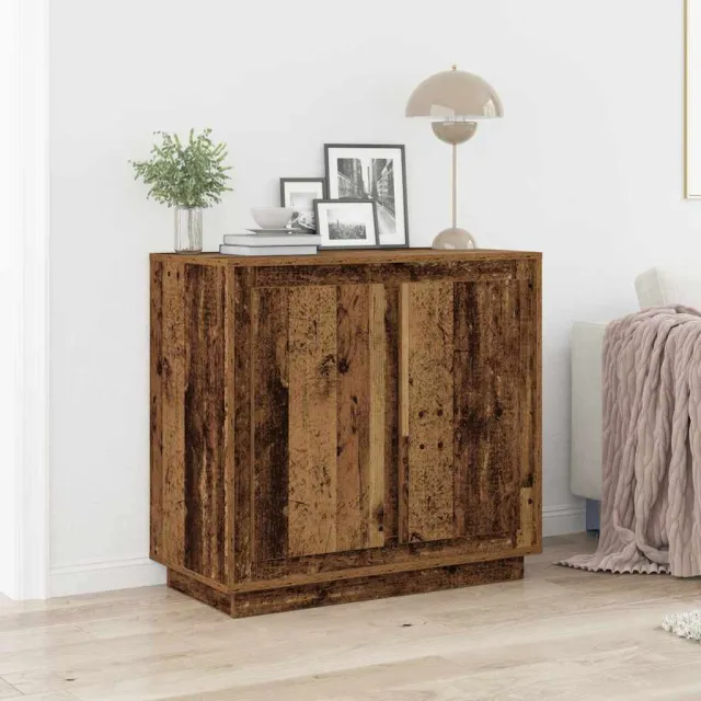 vidaXL Dressoir Oudhout 80 x 40 x 75 cm Bewerkt hout Bruin