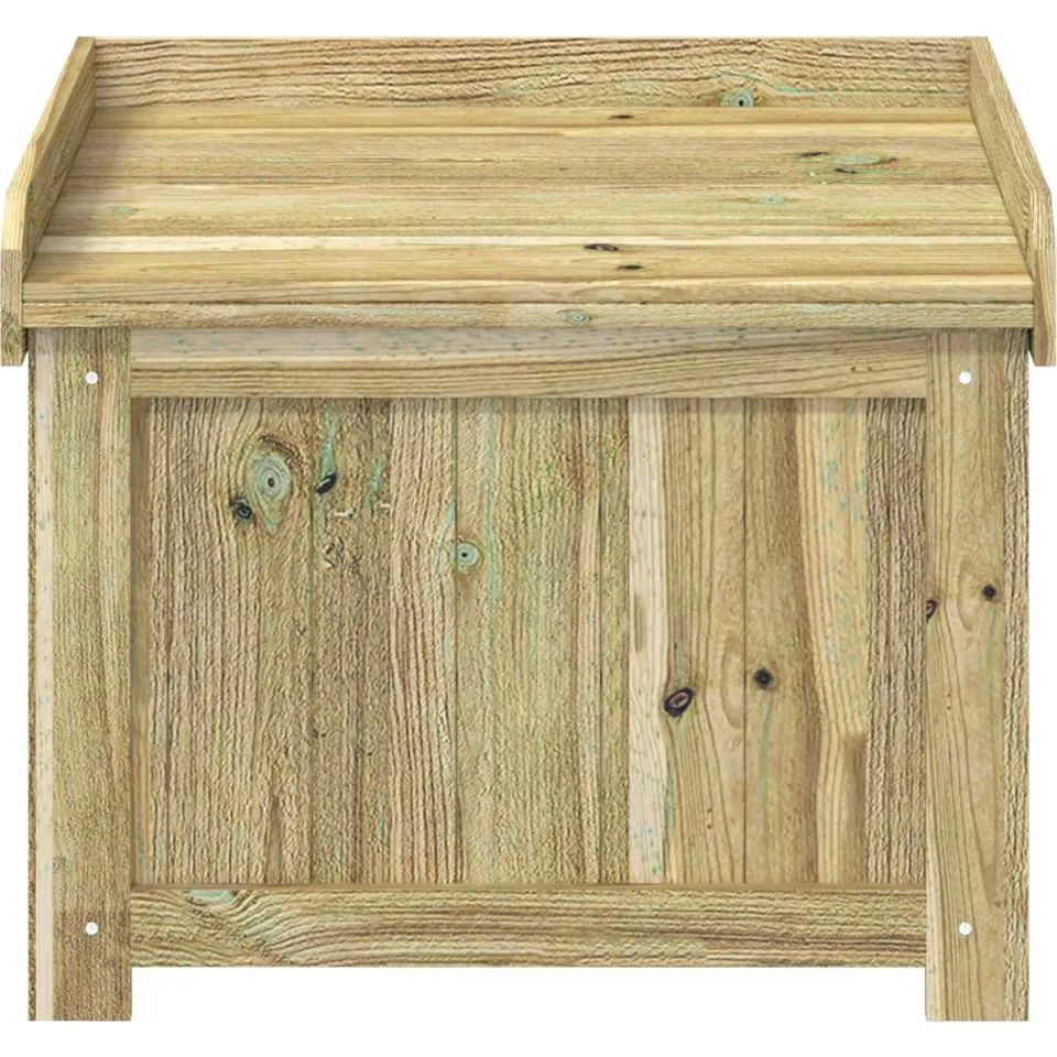 vidaXL Kussenbox voor buiten Geïmpregneerd grenenhout 58,5 x 60 x 47 cm bruin, foto 4