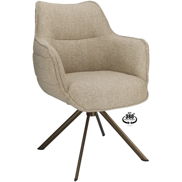 Wehkamp Home armstoel Mové beige
