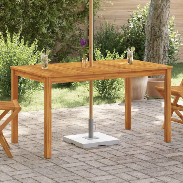 vidaXL Tuintafel 140x80x74 cm massief acaciahout bruin, foto 2