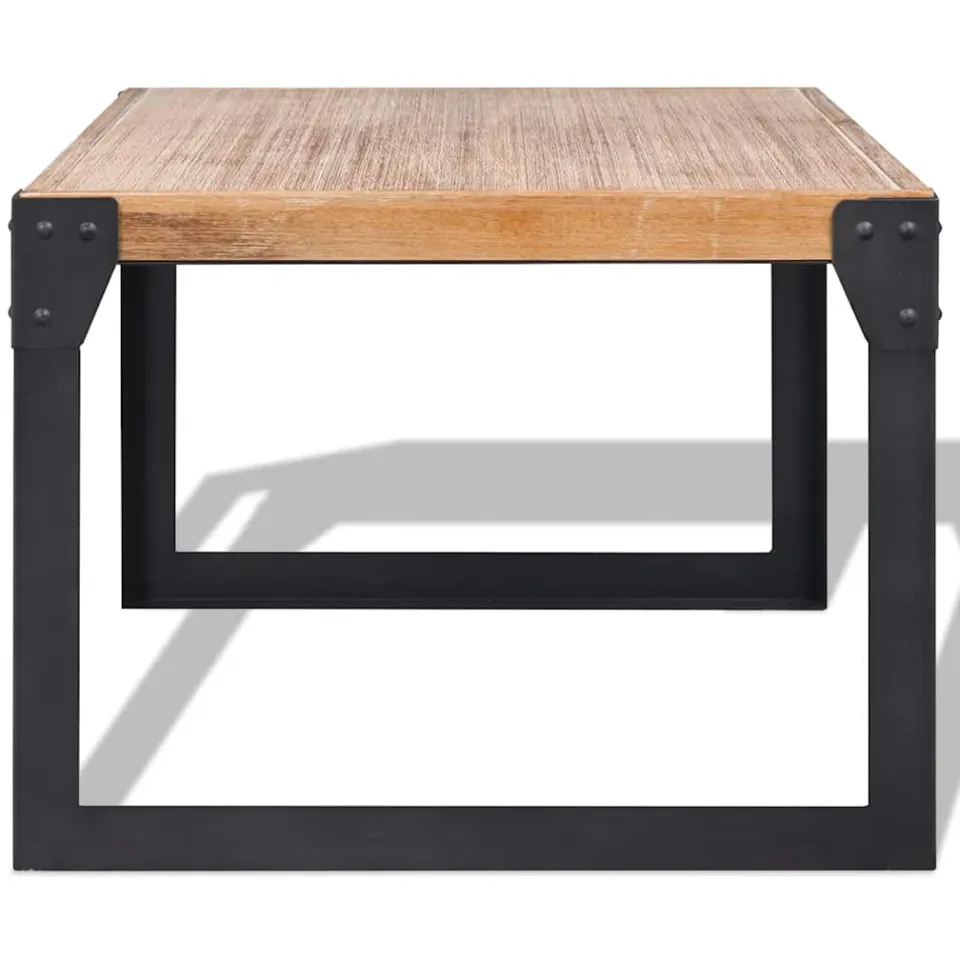 vidaXL Salontafel 100x60x45 cm massief acaciahout bruin, foto 3