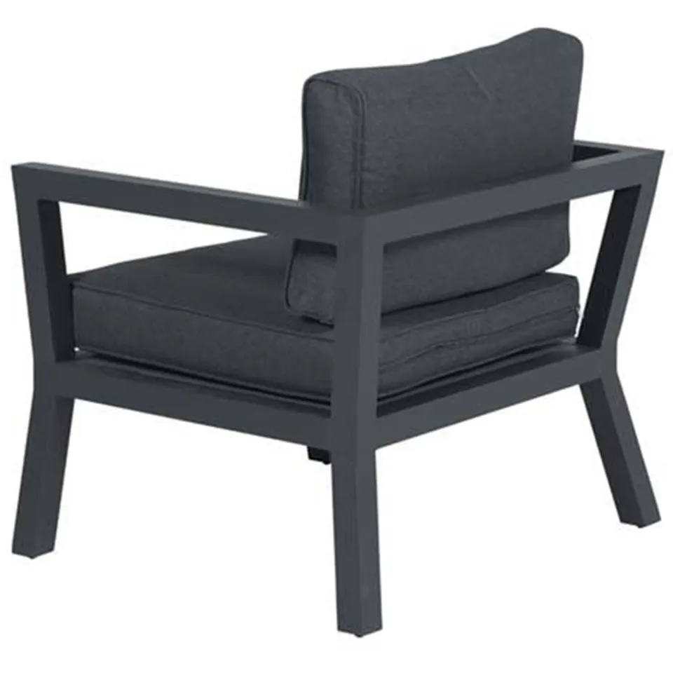 Garden Impressions Colorado lounge stoel - carbon black/ reflex black, foto 4