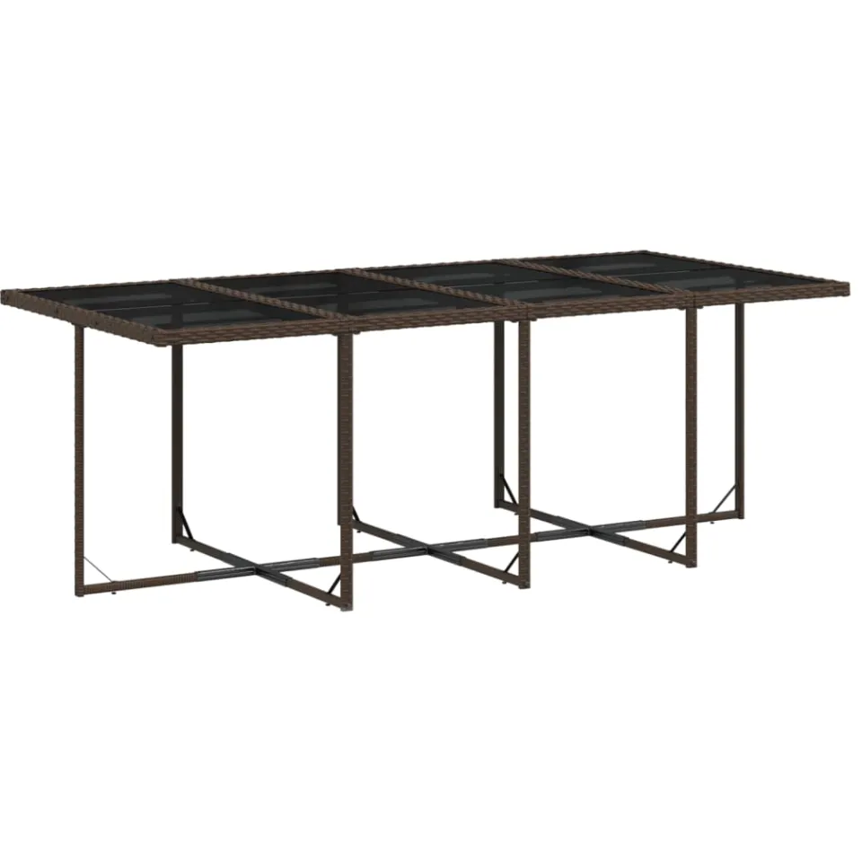 vidaXL 13-delige Tuinset met kussens poly rattan bruin, foto 4