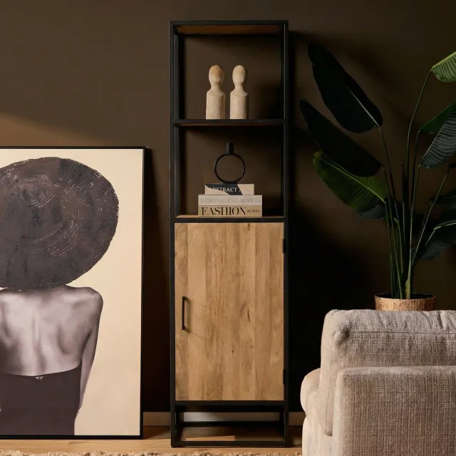 Starfurn Boekenkast Dakota - Bruin - 45x55x200 cm