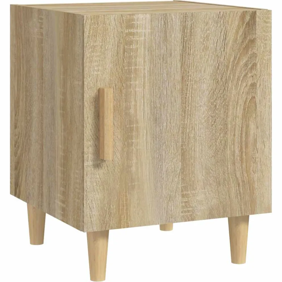 vidaXL Nachtkastjes 2 st bewerkt hout sonoma eikenkleurig, foto 4
