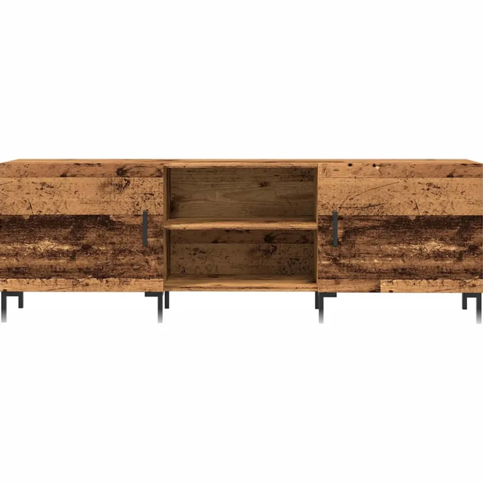 vidaXL Tv-meubel 150x30x50 cm bewerkt hout oud houtkleurig bruin, foto 4