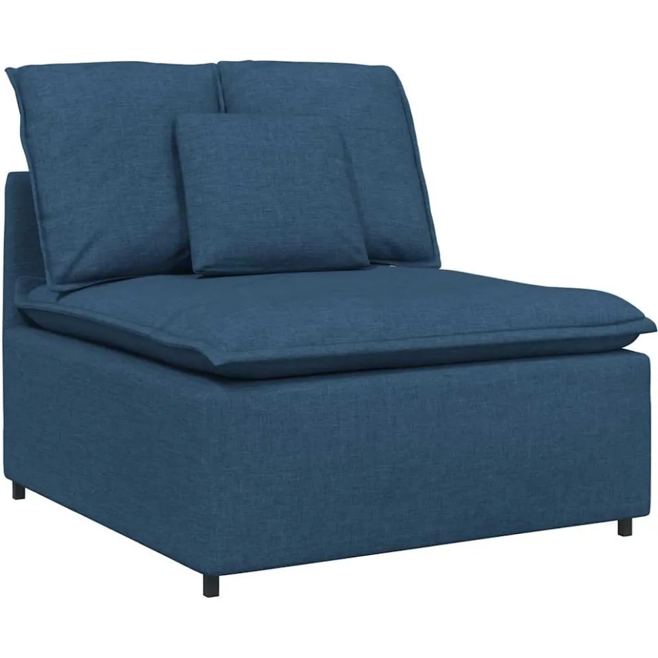 vidaXL Modulaire bank met kussens blauw, foto 4