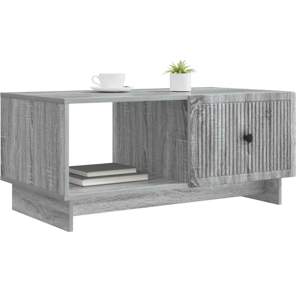 vidaXL Salontafel Grijs sonoma 90 x 50 x 40 cm Bewerkt hout