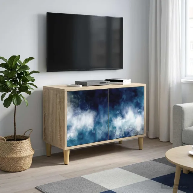 vidaXL Tv-meubel RAALTE 69 x 33 x 50 cm Sonoma Bewerkt hout bruin, foto 2