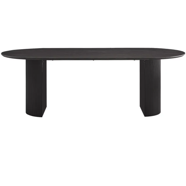 Rousseau Tafel 'Lagos' 220 cm Ovaal Decor Donkerbruin