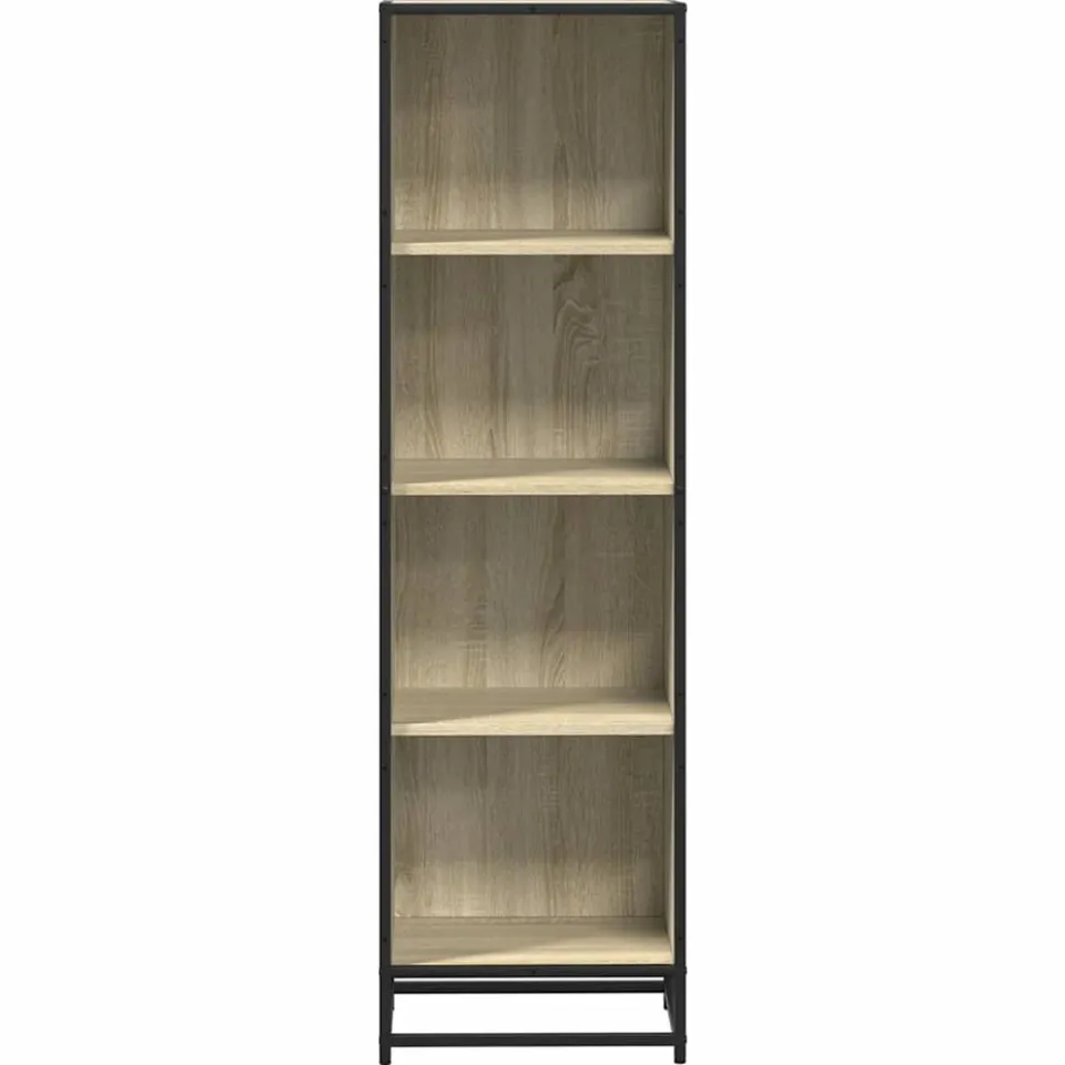 vidaXL Boekenkast 40x35x139 cm bewerkt hout sonoma eikenkleurig, foto 3
