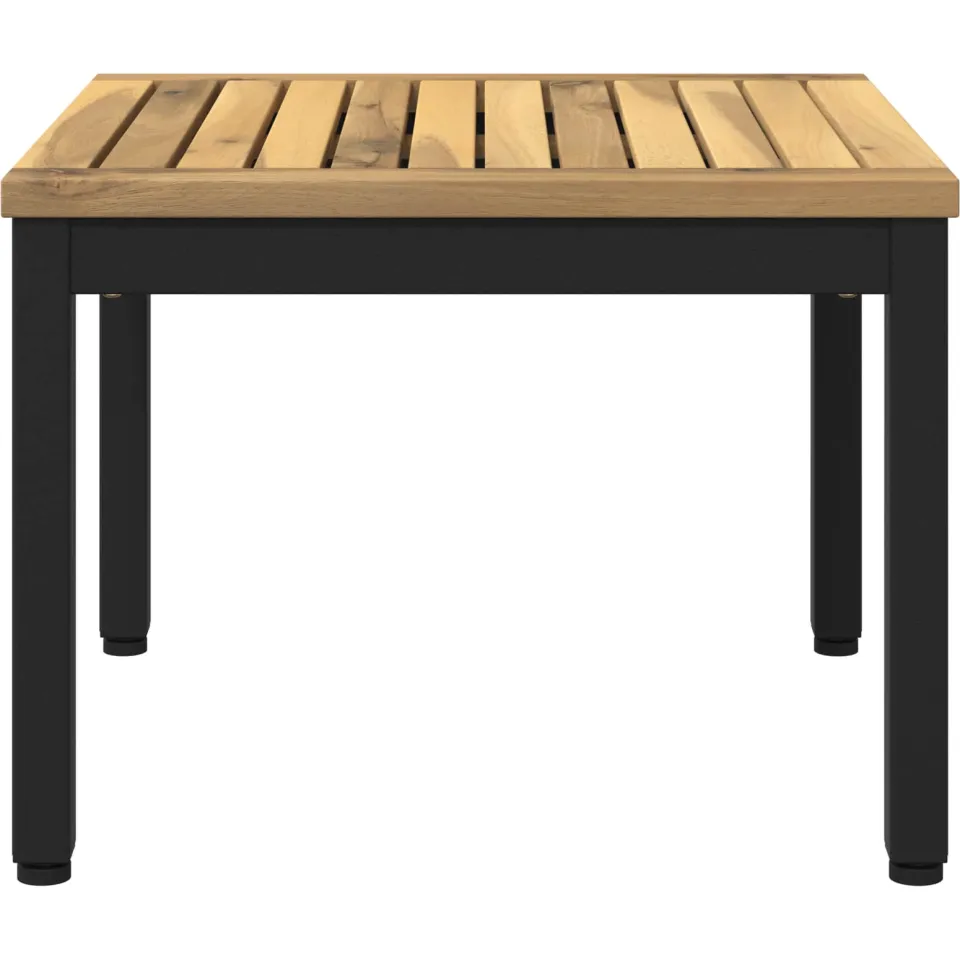 vidaXL Salontafel NAARDEN Whitewash en zwart 49 x 48,5 x 36 cm Bruin