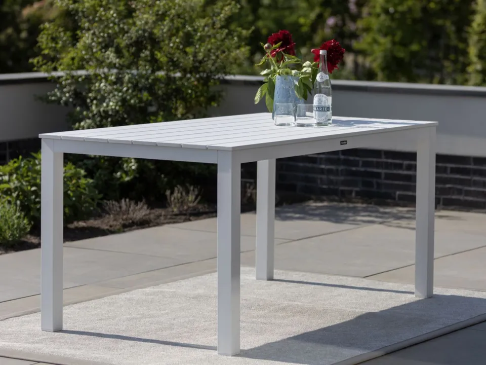 Manifesto Furniture Manifesto Menzano dining tuintafel 160x90x75cm wit, foto 3
