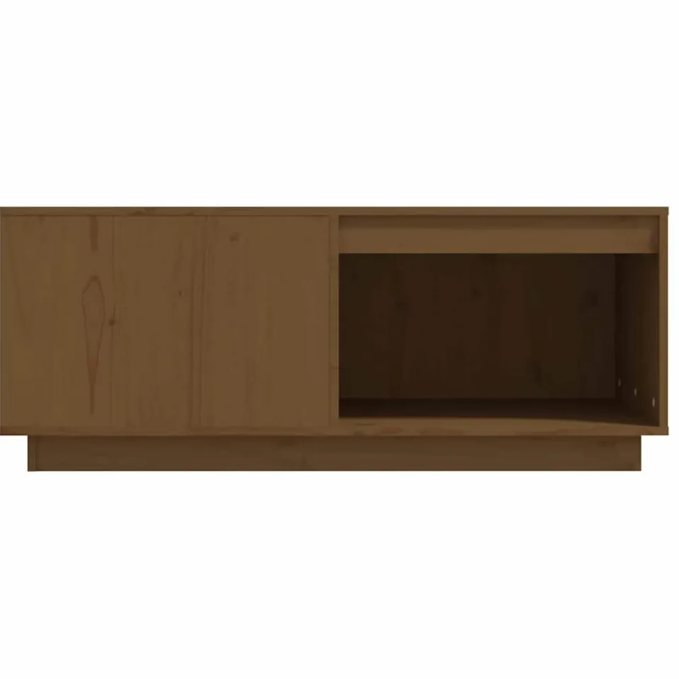vidaXL Salontafel 100x101x40,5 cm massief grenenhout honingbruin bruin, foto 4