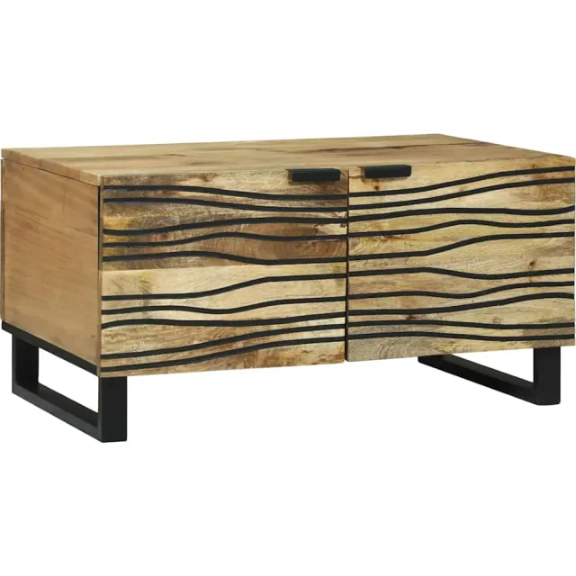 vidaXL Salontafel Naturel 80 x 50 x 40 cm Bewerkt hout Bruin
