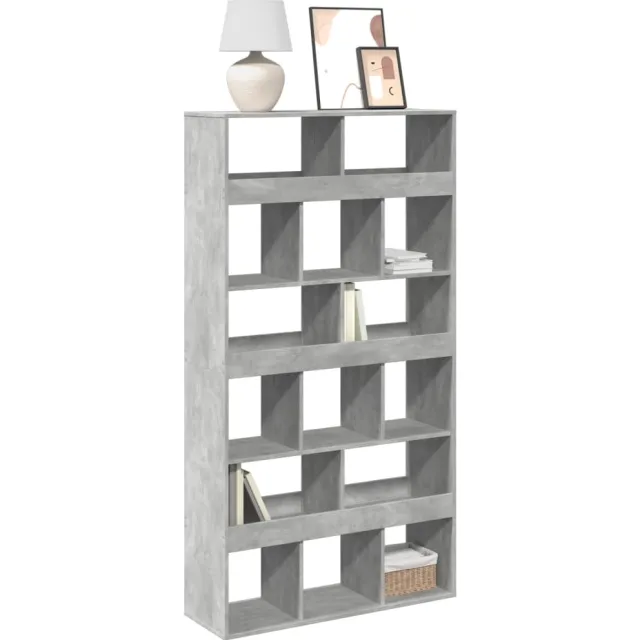 vidaXL Boekenkast 100x33x187,5 cm bewerkt hout betongrijs