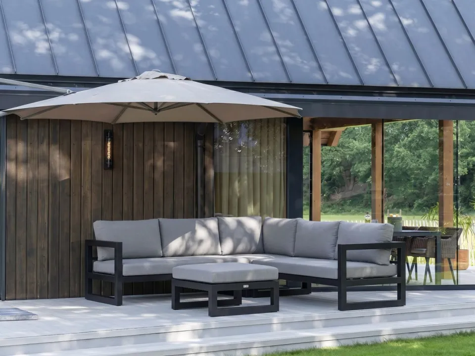 Forza Furniture Forza Citerna hoek loungeset 4-delig grijs, foto 2