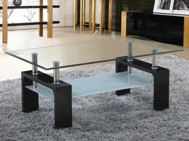 Rousseau Salontafel 'Alana' Hoogglans Zwart