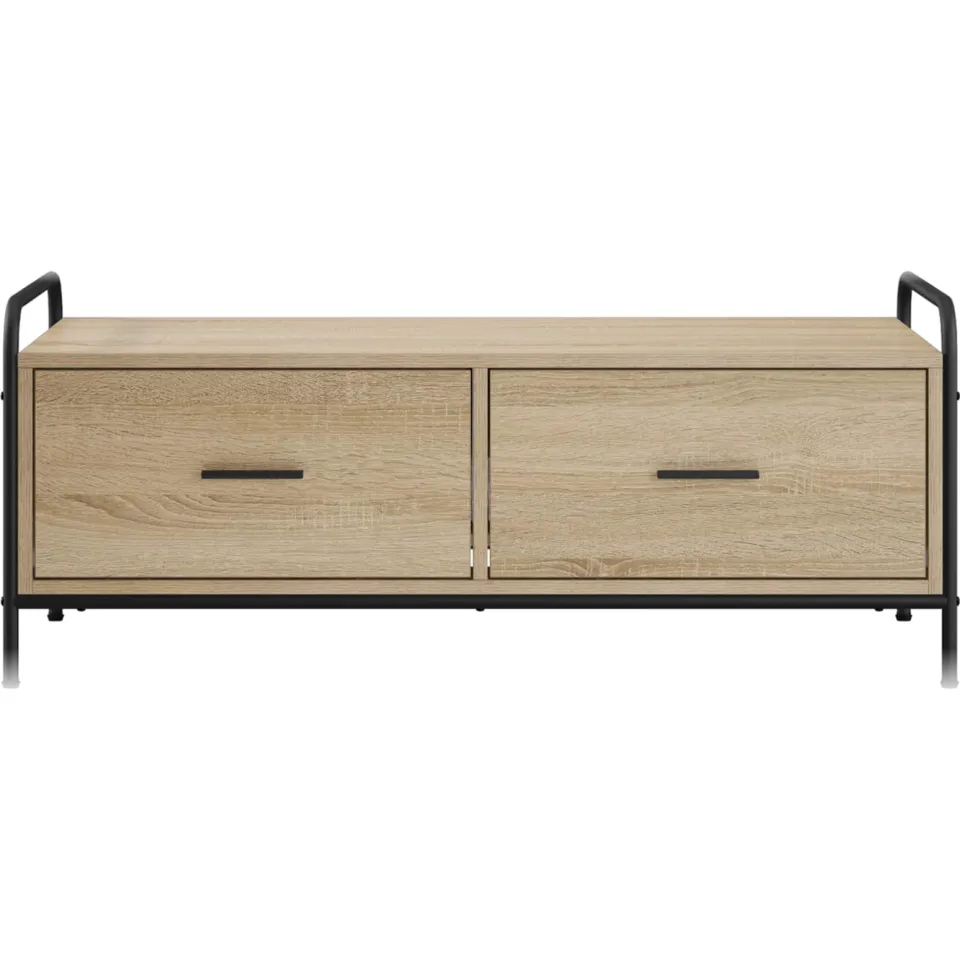 vidaXL Salontafel Sonoma Eiken 99,5 x 49 x 41 cm Bewerkt hout, foto 4