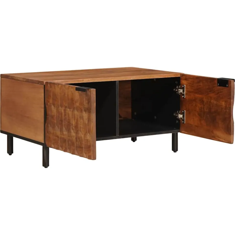 vidaXL Salontafel Bruin 80 x 50 x 40 cm Massief Mango Hout, foto 2