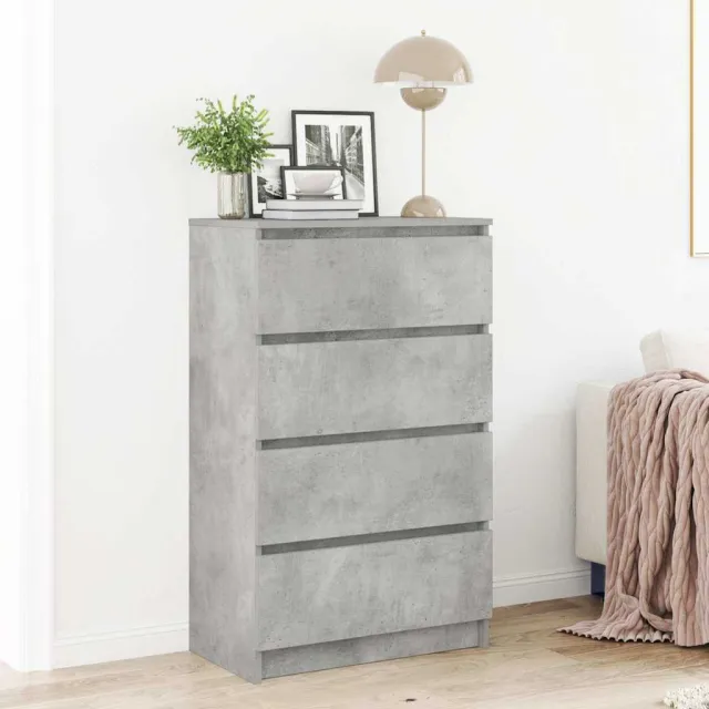 vidaXL Dressoir 60x35x98,5 cm bewerkt hout betongrijs grijs, foto 2