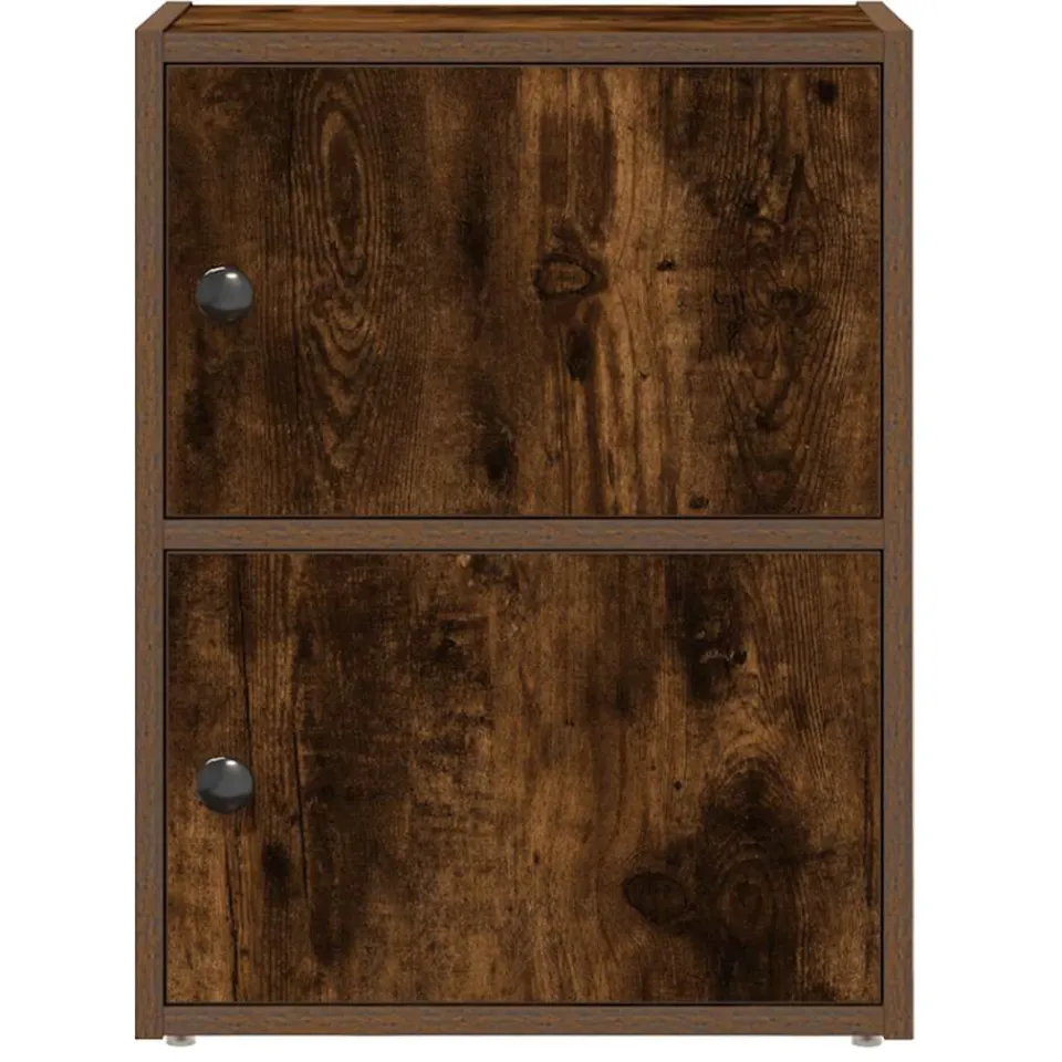 vidaXL Boekenkast 40x24x52 cm bewerkt hout gerookt eikenkleurig, foto 4