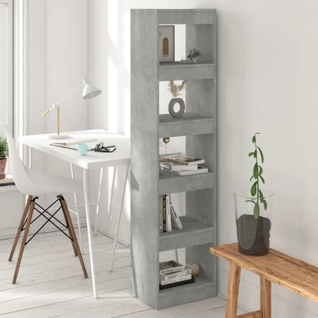 vidaXL Boekenkast/kamerscherm 40x30x166 cm betongrijs grijs, foto 2