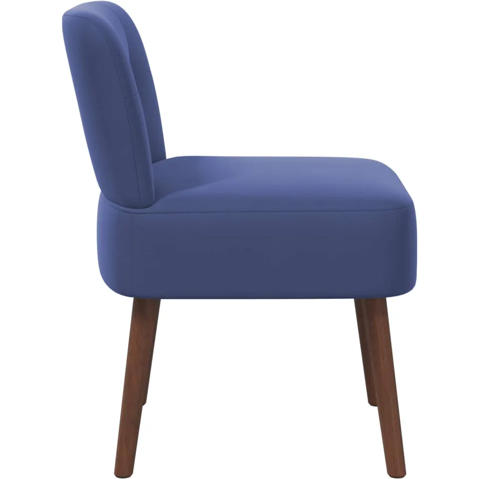 vidaXL Slipper Stoel Politieblauw fluweel blauw, foto 4