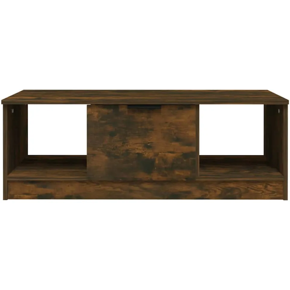 vidaXL Salontafel 102x50x36 cm bewerkt hout gerookt eikenkleurig, foto 3