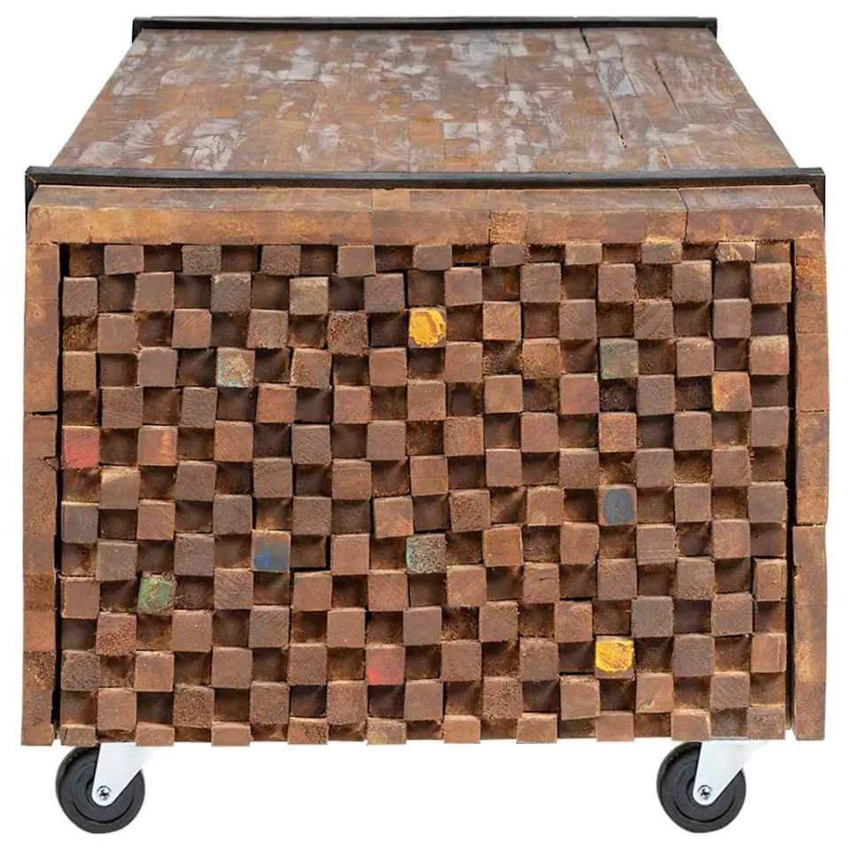 vidaXL Salontafel 110x45x38 cm massief teakhout bruin, foto 3
