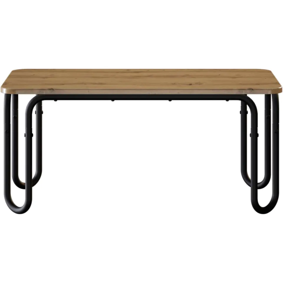 vidaXL Salontafel Artisanaal eiken 79,5 x 40 x 36 cm Bewerkt hout Bruin