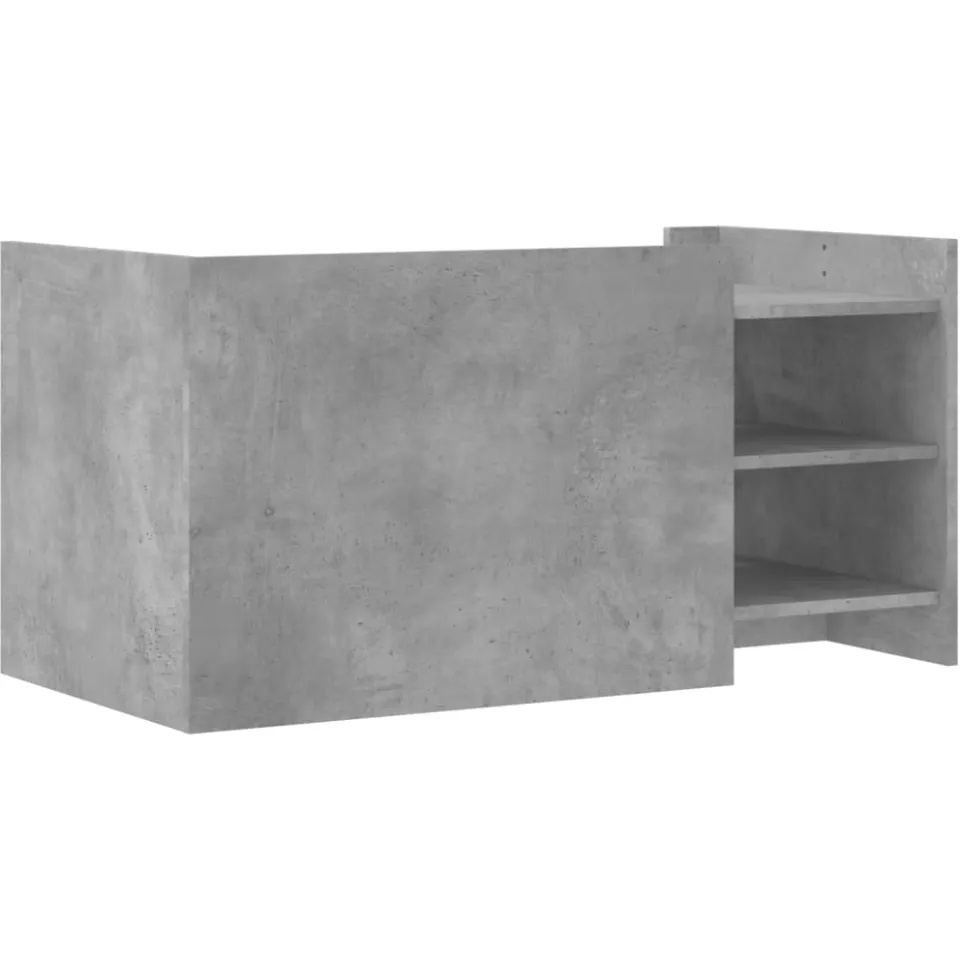 vidaXL Salontafel 100x50x50 cm bewerkt hout betongrijs grijs, foto 4