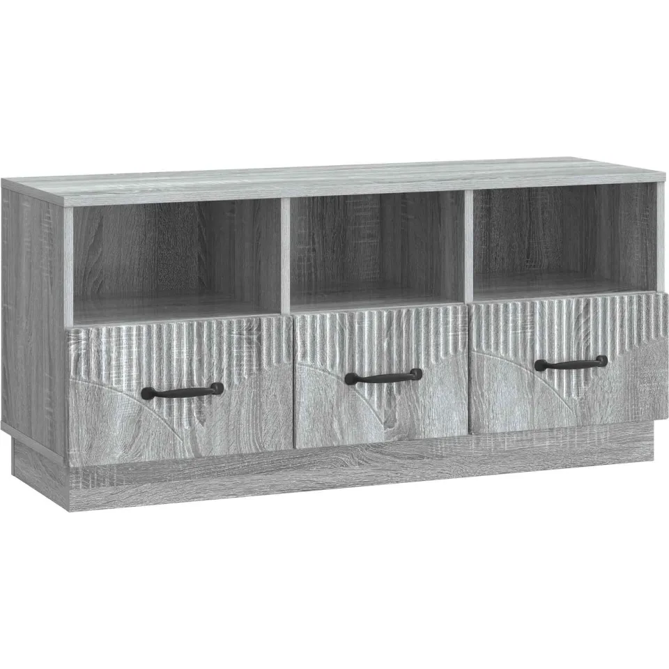vidaXL TV-kast met lade Grijs sonoma 102 x 34,5 x 47 cm Bewerkt hout