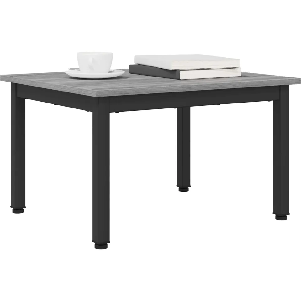 vidaXL Salontafel Grijs Sonoma 60 x 50 x 36 cm Bewerkt hout