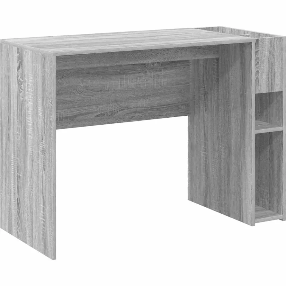 vidaXL Bureau Grijs Sonoma Bewerkt hout 109 x 50 x 78 cm, foto 3