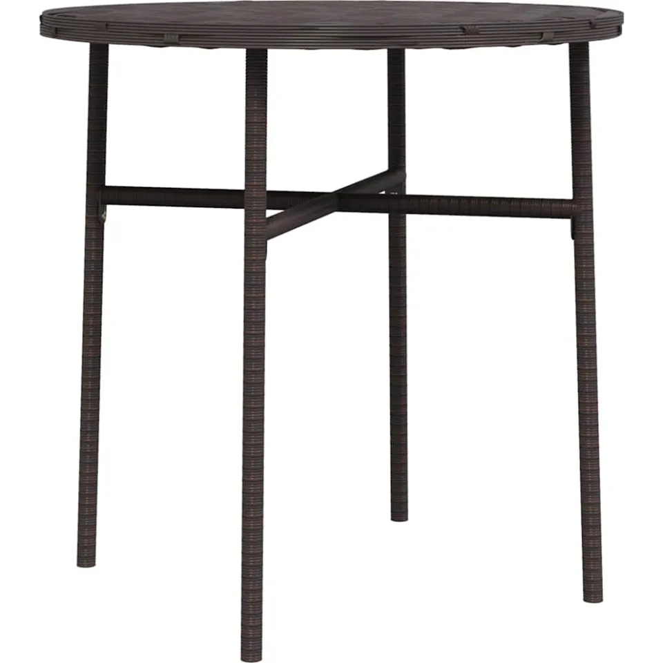 vidaXL Salontafel 45 cm poly rattan zwart, foto 3
