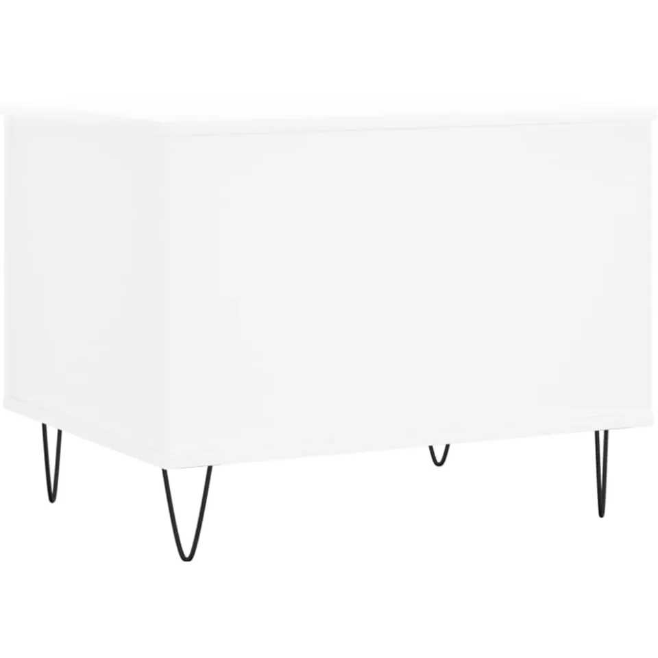 vidaXL Salontafel 60x44,5x45 cm bewerkt hout wit