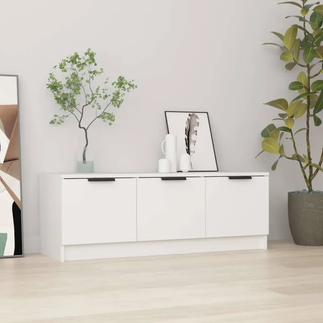 vidaXL Tv-meubel 102x35x36,5 cm bewerkt hout wit, foto 2