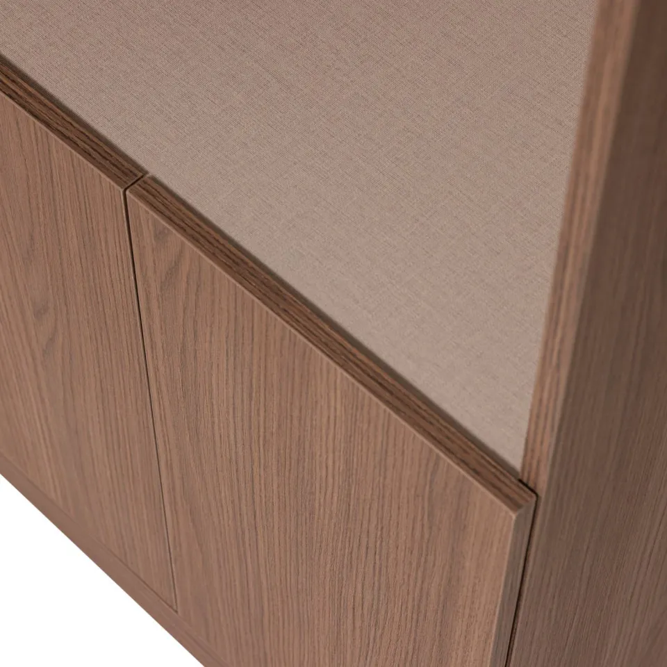 WOOOD Build Smalle Half Open Opbergkast - Eiken Fineer - Naturel, foto 5
