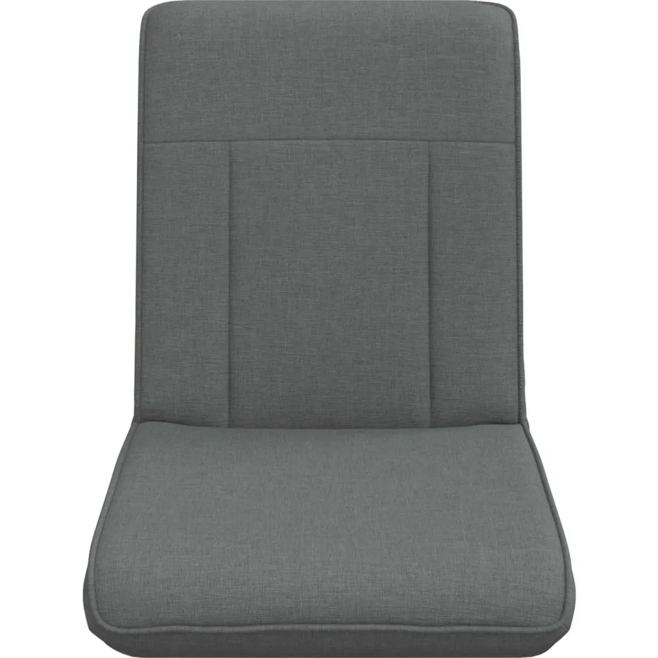 vidaXL Verstelbare vlo stoelen Donkergrijs Stof, foto 4