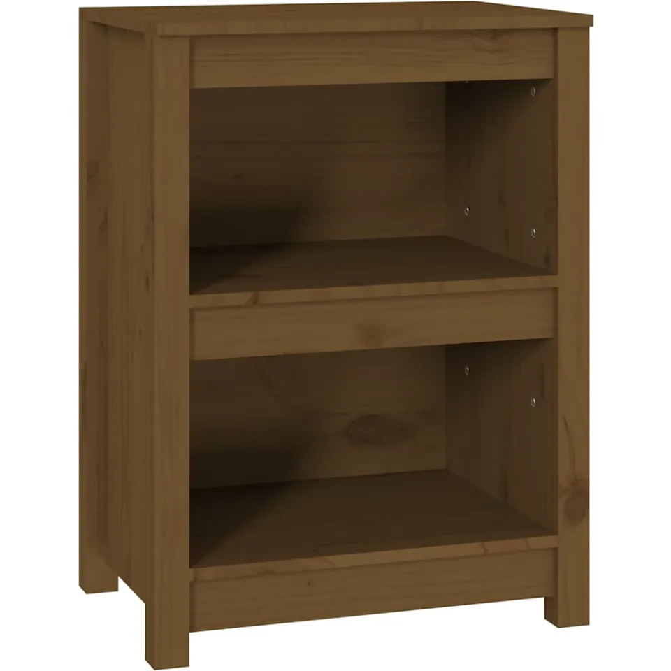 vidaXL Boekenkast 50x35x68 cm massief grenenhout honingbruin bruin, foto 3