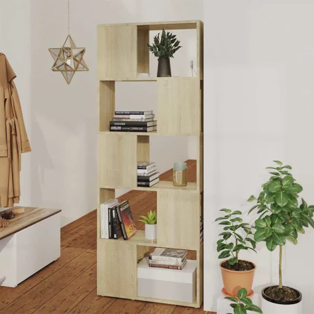 vidaXL Boekenkast/kamerscherm 60x24x155 cm sonoma eikenkleurig, foto 2