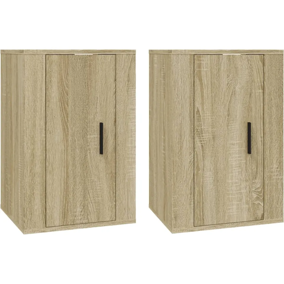 vidaXL Tv-wandmeubels 2 st 40x34,5x60 cm sonoma eikenkleurig, foto 3