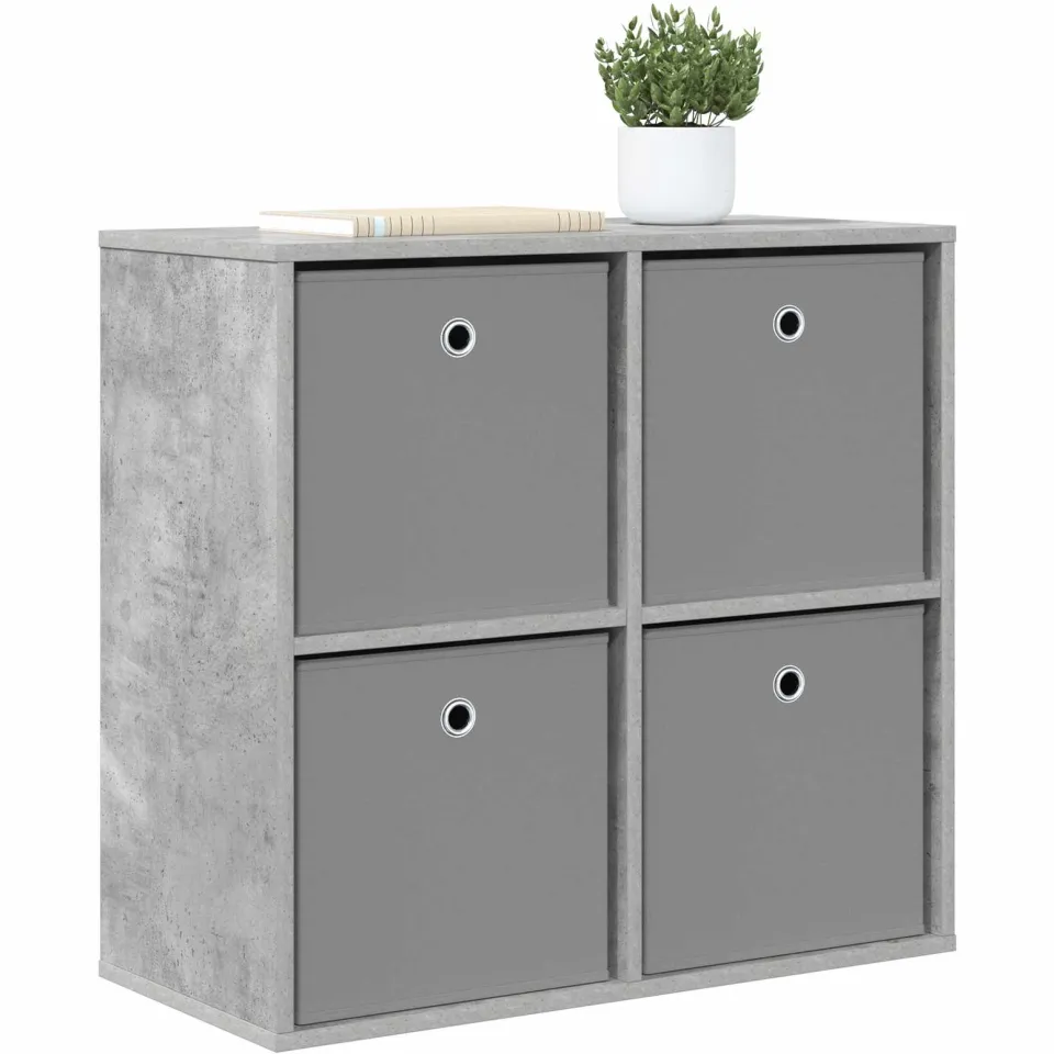 vidaXL Dressoir Beton Grijs 68,5 x 32 x 67 cm