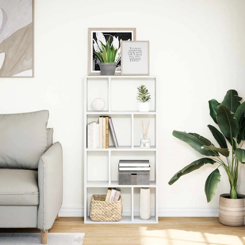 vidaXL Boekenkast Wit 60x20x120,5 cm Bewerkt Hout, foto 2