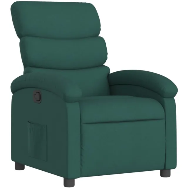 vidaXL Relaxfauteuil - donkergroene - stof
