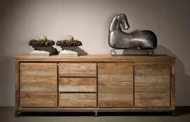 TOFF Venetië Sideboard 3 Drs. 3 Drws. Naturel